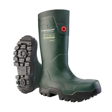 Dunlop - Herren/Damen Unisex Gummistiefel "FieldPro Thermo+" (Grün)