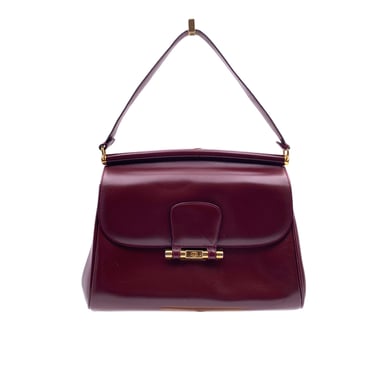 Gucci Vintage Lederhandtasche Klapphandtasche