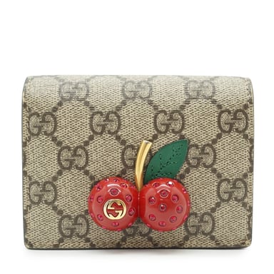 Gucci Stoffgeldbörse Kirsche