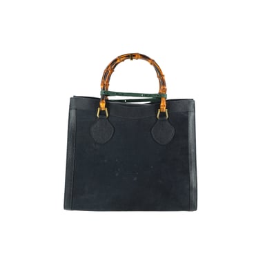 Gucci Vintage Wildleder-Tragetasche Diana Bamboo