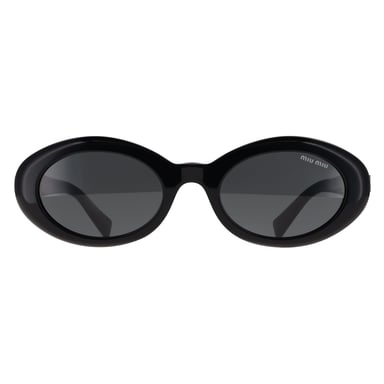 Miu Miu MU09S 16K08Z Sonnenbrille in Schwarz und Dunkelgrau