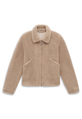 Bugatti Damen Jacke Fake Fur Umlegekragen