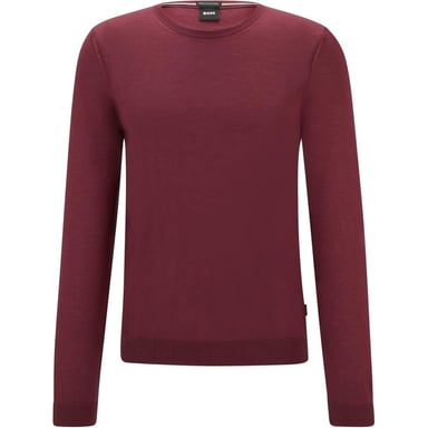 Hugo Boss - "Leno-P" Pullover für Herren (Dunkelrot)