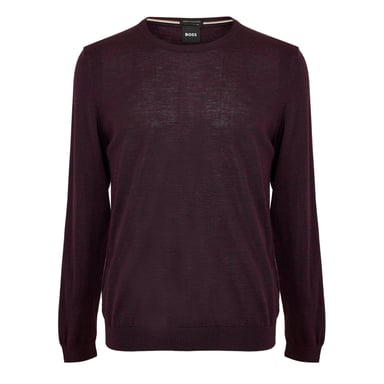 Hugo Boss - "Leno-P" Pullover für Herren (Weinrot)