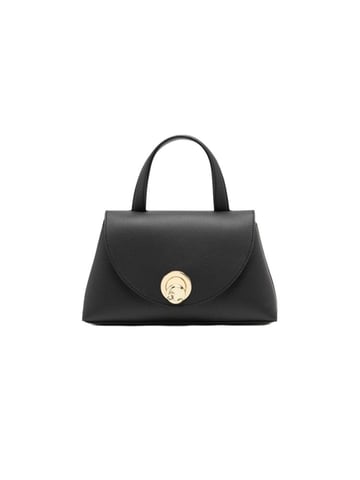 Coccinelle Top Handle Tasche Schwarz/Kognak