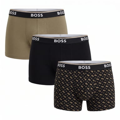 3er-Pack Herren Elastische Baumwoll-Boxershorts 50554443