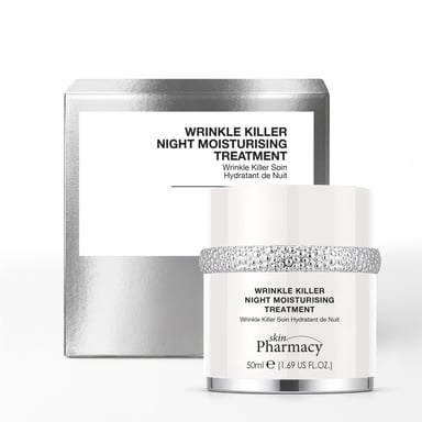skinPharmacy 1% Faltenbekämpfende Nachtpflege mit Feuchtigkeitspflege und Anti-Aging-Wirkung, 50 ml