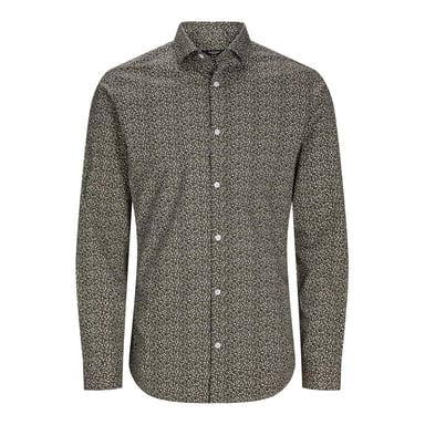 Jack And Jones - Hemd für Herren, Schmal, Langärmlig (Schwarzbraun)