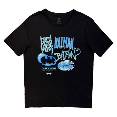 DC Comics - "Batman Face Your Fear" T-Shirt für Herren/Damen Unisex (Schwarz)