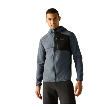 Regatta - "Alven" Fleecejacke für Herren, Durchgehender Reißverschluss (Sturmgrau/Schwarz)