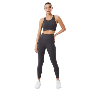 USA Pro - "Core" Sport-BH für Damen, Racerback (Holzkohle-Mergel)
