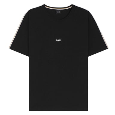 Boss - T-Shirt für Herren, Polyester-Baumwollmischgewebe, Regulär (Schwarz)