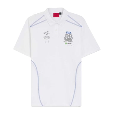 Hugo - "Visa Cash App Racing Bulls F1" Poloshirt für Herren (Weiß)