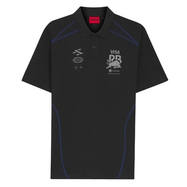Hugo - "Visa Cash App Racing Bulls F1" Poloshirt für Herren (Schwarz)