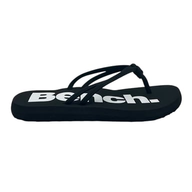 Bench - "Invisia" Logo Sandalen für Damen, Flach (Schwarz)