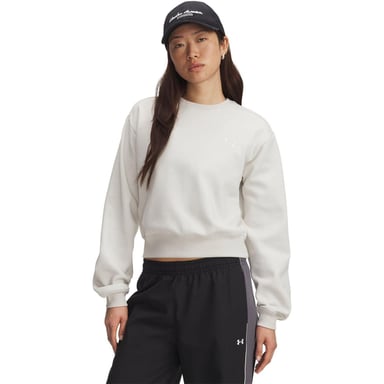 Under Armour - "Vida" Kurzes Sweatshirt für Damen, Fleece (Weiß)