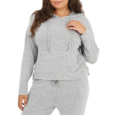 Brave Soul - Kapuzenpullover für Damen (Grau meliert)