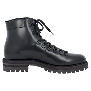 Common Projects Schnür-Wanderschuhe aus schwarzem Leder