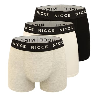 Nicce - "Lurzem" Boxershorts für Herren (3er-Pack) (Schwarz/Grau/Weiß)