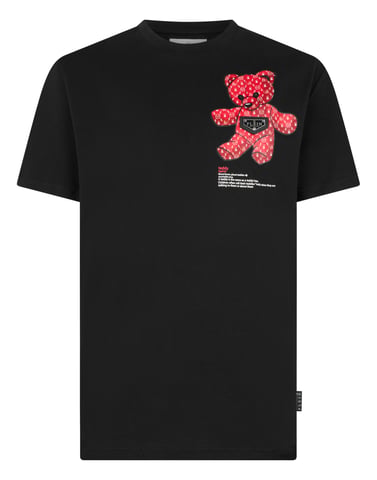 Kurzarm-Rundhals-T-Shirt Teddy