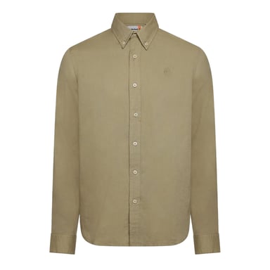 Timberland - "Lovell Lake" Hemd für Herren, Baumwolle, Langärmlig (Cremefarbe)