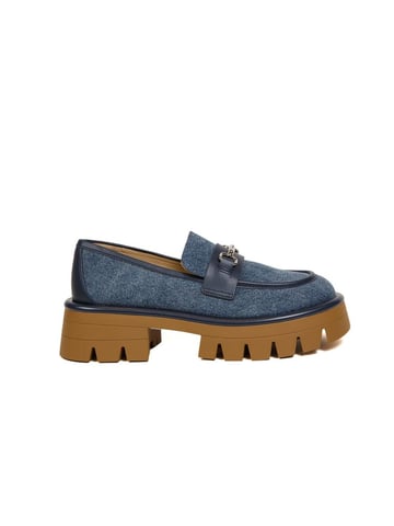 Michael Kors Mokassins Dunkel Vintage Blau Waschung