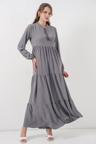 Maxikleid mit Schleifendetail