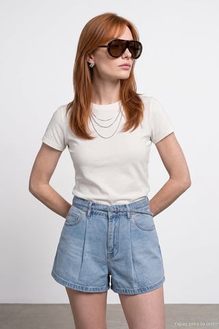 Damen Rundhalsausschnitt Kurzarm T-Shirt