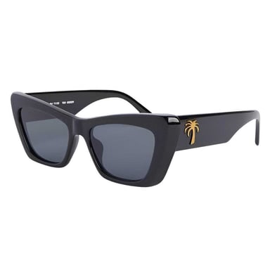 Palm Angels - "Fairfield" Rechteck-Sonnenbrille für Herren (Schwarz/Dunkelgrau)