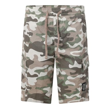 Crosshatch - Cargo-Shorts für Herren (Steingrau)