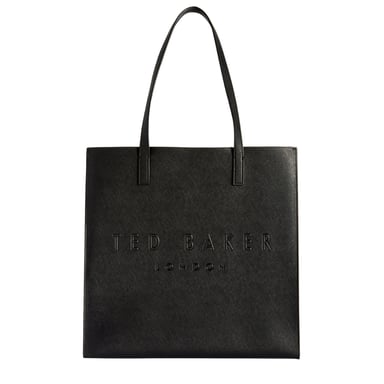 Ted Baker Crosshatch Große Schwarze Icon Tasche