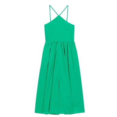 Grünes Midikleid Von Ted Baker Mit Neckholder-ausschnitt