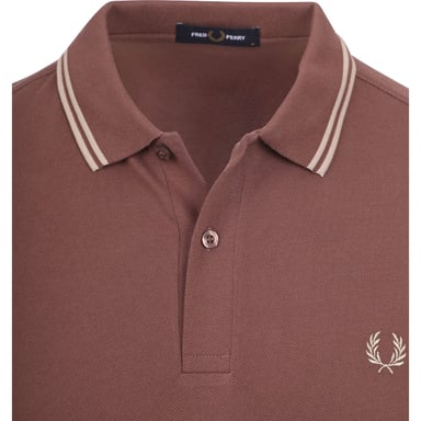 Fred Perry Twin Tipped Warm Brick Poloshirt