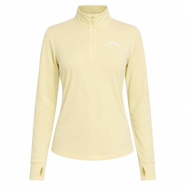 Nike Dri-fit Trail Langarmshirt Mit Halbem Reißverschluss, Gelb