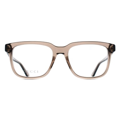 Gucci GG2131O 007 transparentes braunes Brillengestell