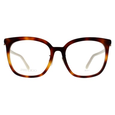 Jimmy Choo JC310/G 086 havannafarbenes und weißes Brillengestell