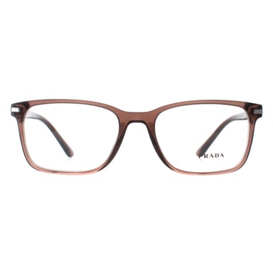 Prada PR14WV 17O1O1 braun transparent Brillengestell