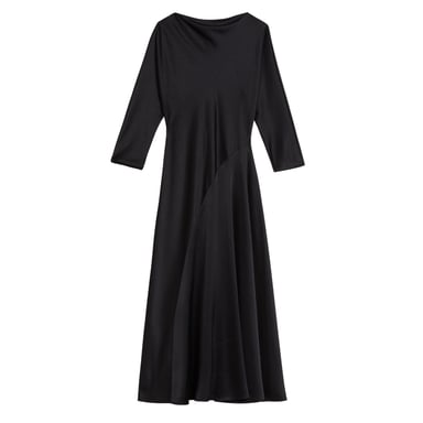 Schwarzes Midikleid Von Ted Baker Avelli Mit Geschwungenen Ziernähten