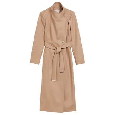 Ted Baker Rosell Langer Wollmantel In Kamelhaar