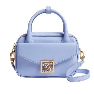 Ted Baker Anibell Tb Detail Mini Leder Umhängetasche In Hellblau