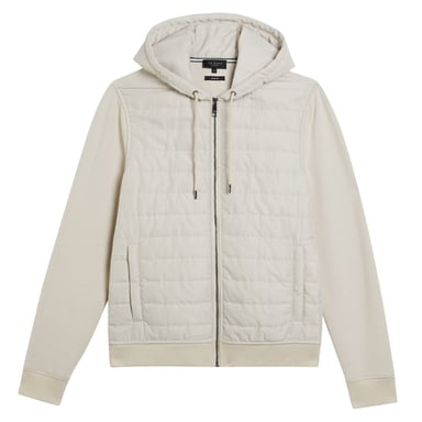 Ted Baker Adburys Regular Stepp-kapuzenpullover Mit Reißverschluss, Beige