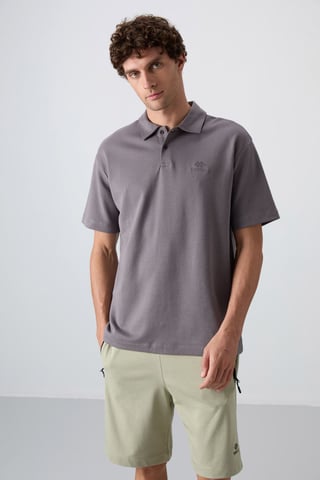 Herren Oversized Polo T-Shirt