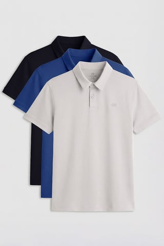 Herren-Polohemd aus Baumwollmischung