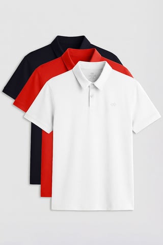Herren-Polohemd aus Baumwollmischung