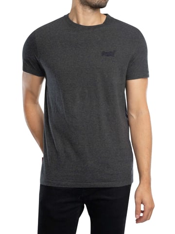 Superdry Essential Logo EMB T-Shirt, Blau