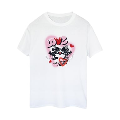 Disney - "Love Together" T-Shirt für Damen (Weiß)
