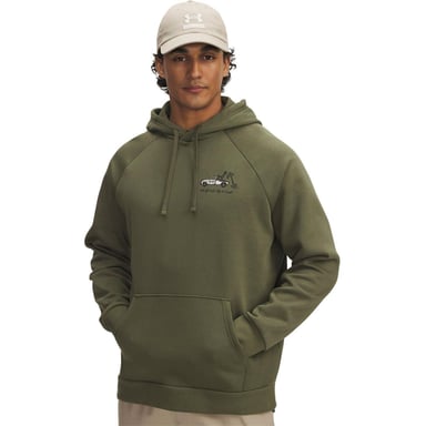 Under Armour - "Rival" Kapuzenpullover für Herren, Fleece (Grün)