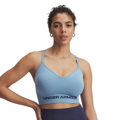 Under Armour - "Vanish" Sport-BH für Damen, Nahtlos (Blau)