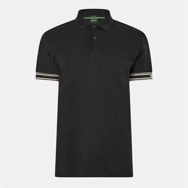 Boss - "Zone" Poloshirt für Herren, Mit Bündchen, Schmal (Schwarz)
