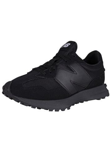 New Balance 327 Wildleder-Sneaker, Schwarz